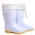 卫生靴白色中筒加绒 耐油耐酸碱防水雨靴牛筋底   棉雨靴 46