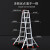 中力升 铝合金人字升降梯折叠梯工程梯双面伸缩梯 2.5米升5米（实际升到4.5米）