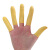 手指套米黄色工业一次性乳胶橡胶加厚光滑无粉尘手指套 米黄胶切口1000个（中号）