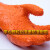 东亚807手套防滑止滑浸塑混凝土耐磨防弱酸弱碱耐油防腐蚀加厚（定制） 橙色 M