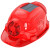 欧杜太阳能安全帽带风扇充电风扇工地头盔防晒降温帽子遮阳头灯制冷夏定制 白色双风扇P02-10000+头灯 +充电器