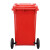 鲁识大号户外垃圾桶物业环卫分类桶果皮箱 100L红色有害垃圾
