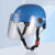 瑞恒柏饿了么头盔蓝色风暴必过众包美团外卖骑手装备3C认证半盔夏季 美团-3C高清长镜