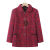 GPFY女士卫衣50到60岁春秋女装外套装时尚修身型女装外 玫瑰红色 XL 建议90斤以内