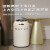定制英国merun智能感应垃圾桶厨房卫生间大容量厕所客厅轻奢带盖 金色 8L/配万向轮/垃圾袋