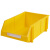 稳斯坦 WST014零件盒塑料组合式零件盒物料盒仓库收纳盒螺丝盒 工具盒 斜口 黄450*300*170mm
