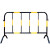 中吉万兴 铁马护栏镀锌管临时施工围栏市政隔离栏道路移动安全防护铁马围挡 黄黑/加厚款高1米宽1.5米重5斤