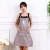 佳护厨房围裙韩版时尚可爱卡通小兔子围裙工作广告礼品围裙定制印字 绿色 60CM*90CM左右