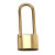 铜锁 铜挂锁户外防锈锁 40mm锁体长勾3把钥匙