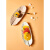 水果盘子艺术陶瓷餐具点心碟感创意小精致甜品盘 白色 25cm
