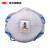 3M防护口罩8576CN防装修异味防雾霾防毒防酸性活性炭P95级别 白色 头戴式10个/盒