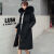 爱图荣可拆卸派克服女中长款2020冬季新款棉服加绒加厚韩版棉衣外套 M 黑色 M建议(90-100斤)