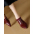 SEMCKARR皮深口单鞋女春秋季及踝靴新款尖头细跟高跟时尚百搭气质小短靴 黑色 34 标准码
