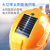 安美尚（ams）安全帽 国标 双风扇 太阳能充电 工程建筑工地 黄色 LA-09L