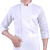 易美丽诺 GF09 餐饮厨师工作服 长袖餐厅后厨房食堂酒店男厨师服春夏 白色 XL码
