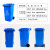 户外分类垃圾桶240L120升80升小区公共场合商用环卫挂车桶 苏州版/带轮/240升绿色可回收