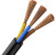 扬丰 RVV3*0.75平方国标电源线 电线电缆二芯多股铜丝软护套线黑色/卷200米（每米单价）单独裁剪不退