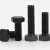 铁屹 8.8级黑色螺栓 外六角螺栓 全螺纹螺丝 螺杆螺母垫片套装 一包价 M8*90（50个）/包