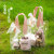 透明手提袋pvc小雏菊38三八妇女节伴手礼物袋子幼儿园生日礼品袋 粉色手提雏菊-小号 袋子
