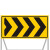 定制适用于道路施工警示牌 向右导向 100*100*50 单位个