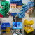 斜口收纳盒塑料加厚螺丝配件零件盒组合式塑料盒子 A2#斜口盒-蓝色240*155*115 红色