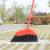 卫洋WY-2005 加大特厚硬毛扫把户外环卫笤帚加大单个塑料马路大扫把庭院大扫帚红色加长扫把(可伸缩)