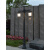 中式户外太阳能防水花园别墅景观室外公园家用3米高杆路灯 接电款双头 高3.4米（砂黑）