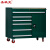 圣极光工具车车间多功能置物柜汽修零件摆放柜绿色可定制G1849