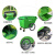 辉煌永威 环卫垃圾车400L绿色带盖手推垃圾箱清洁车