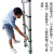 伸缩梯竹节梯伸收梯便携梯铝合金家用梯多功能梯升缩梯收缩梯 德标加厚多功能1.9+1.9直梯3.8米