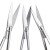 午励 实验用剪刀 不锈钢实验室手术剪刀 弯刀 手术直尖22cm 