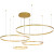 德洛特（dolot） 吊灯北欧客厅灯现代简约创意圆环形家用轻奢餐厅 led灯具 4头小号 暖光