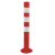 海斯迪克 gnjz-1495 PE警示柱 75cm交通警示柱 反光立柱防撞柱道口柱标隔离墩 红黄