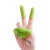 硅胶手指套防烫伤割伤指套耐高温防滑手指套子护手工制作工作干活 绿色 3个装 大中小