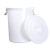 奕多美 塑料桶 100L白色带盖 加厚大号蓄水桶发酵桶