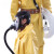 沁度自吸式长管呼吸器过滤防毒尘面罩单双人电动+风式空气呼吸器面具SN7635 防单人20米长管呼吸器