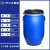 穆运 法兰桶化工塑料桶抱箍泔水桶储存水罐搅拌桶 50L法兰桶【手柄款】2个