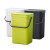 兰诗（LAUTEE）FH-1236 挂壁式垃圾桶  带盖小号厨余垃圾桶 12L-黑色