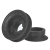 威尔克VRK ZP3E系列机械手真空吸盘单层双层带肋平型风琴型吸盘带沟大力吸盘 ZP3E-40UMN 黑色橡胶 