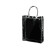 安赛瑞 透明手提袋 PVC塑料包装袋礼品袋 按扣塑料手拎袋（25个装）20×25×7cm 竖款 240274