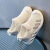 蕾叮咔2024夏新款男女童运动鞋舒适飞织透气软底休闲鞋QLH 白色(双网) 35码内长21cm