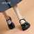 卓诗尼玛丽珍鞋女厚底法式小皮鞋子女2024夏季新款潮流百搭舒适单鞋女 黑色 37标准尺码