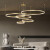 德洛特（dolot） 吊灯北欧客厅灯现代简约创意圆环形家用轻奢餐厅 led灯具 4头小号 暖光