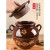 花烛猪油罐子密封耐高温家用四川老式土陶油坛陶瓷放油的油坛加厚米。 装4斤水油坛(小不)
