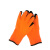 安迪手套劳保乳胶浸胶手套 绒里 防寒 冬季款 荧光橙 M 实用装(12双)