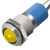 12mm金属防水LED指示灯带线双色信号灯平面球面12V 24V 220V 球面 12V 蓝色