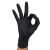 VIAN一次性丁腈手套加厚防滑防油耐酸碱工业制造实验室手套 黑色 XL码