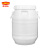 金绿士 储水桶大白桶塑料桶带盖加厚胶桶白色储水化工桶 60升白色立圆特厚款2.1KG