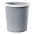 垃圾桶客厅厨房浴室大容量无盖大口径加厚压圈垃圾篓 中号灰色10L