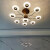 松伟新款LED玉玲珑系列 智能客厅杯形卧室餐厅现代简约轻奢铝艺吊 9头吊灯